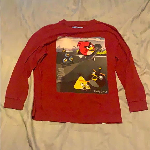 Old Navy Other - 3/$12 Old Navy Long Sleeve TShirt AngryBirdsKids M